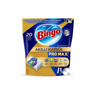 قیمت و خرید قرص ظرفشویی بینگو Bingo مدل Pro Max بسته 20 عددی