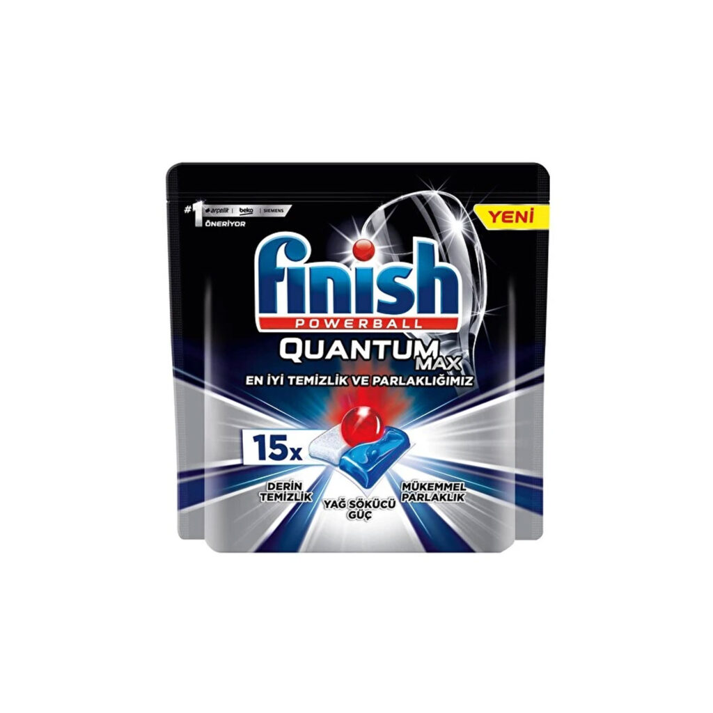 قیمت و خرید قرص ظرفشویی فینیش Finish مدل Quantom Max بسته 15 عددی