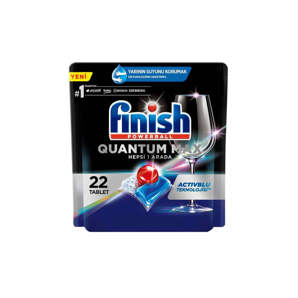 قیمت و خرید قرص ظرفشویی فینیش Finish مدل Quantom Max بسته 22 عددی