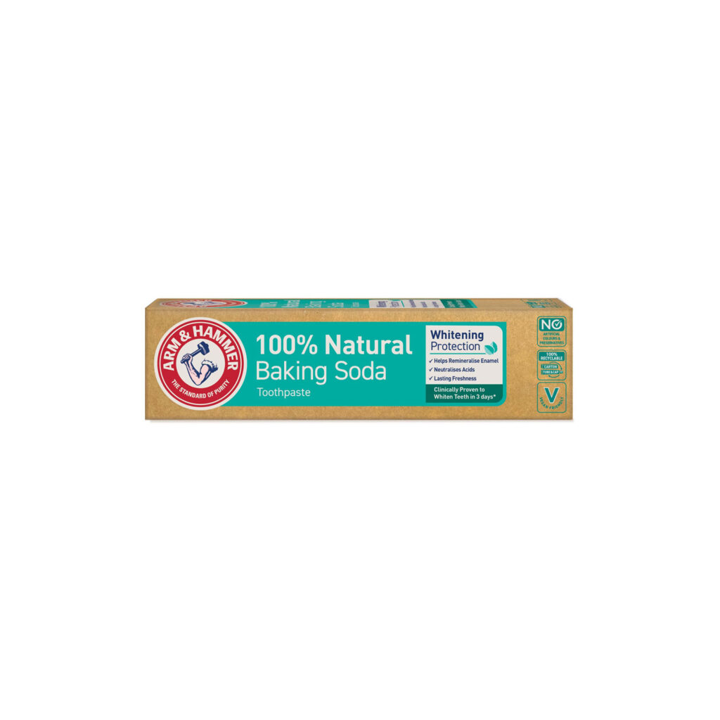 قیمت و خرید خمیر دندان آرم اند هامر ARM AND HAMMER مدل اورگانیک بر پایه جوش شیرین حجم 75 میل