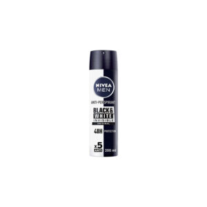 قیمت و خرید اسپری ضد تعریق نیوا Nivea مردانه مدل Black White Invisible Orginal حجم 200 میل