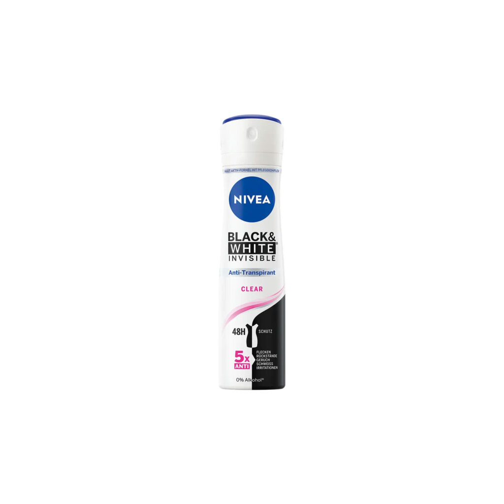 قیمت و خریدnivea-black-and-white-invisible-original-deodorant-spray-for-women-150-ml